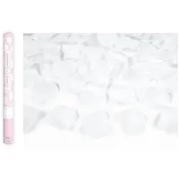 Partydeco Konfettikanone mit Rosenblättern 40 cm Weiß