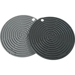 LURCH Topfuntersetzer/-lappen 2er Set - grau