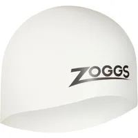 Zoggs Unisex – Erwachsene Easy-fit Silicone Cap Badekappe, Weiss,