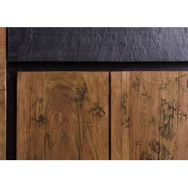 Wolf Möbel Highboard 100 x 135 x 40 cm Natur / Braun
