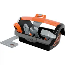 Smoby – Black+Decker Spielzeug-Werkzeugkiste – Koffer mit 6 Werkzeugen wie Hammer, Säge, Schraubenzieher – für Kinder ab 3 Jahren