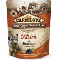 CARNILOVE Pouch Pate Ostrich with Blackberries 300g