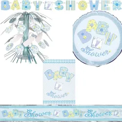 Babyparty Junge Deko hellblau Partyset Dekoration Babyshower Geburt