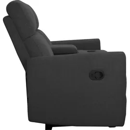 Home Affaire 2-Sitzer HOME AFFAIRE "Daoulas, 2er-Kinosofa, TV-Sessel, Multimedia-Sofa", grau (anthrazit), B:167cm H:102cm T:95cm, Webstoff (95% Polyester 5%Nylon), Sofas, Kinosofa mit Relaxfunktion, Getränkehalter und Stauraum
