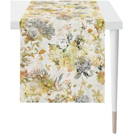 APELT Tischläufer "2708 Herbstzeit, Herbstdeko, Herbst", bunt (weiß, orange, gelb, grün, natur, bunt), B:48cm L:140cm, Baumwolle, Tischdecken, Digitaldruck