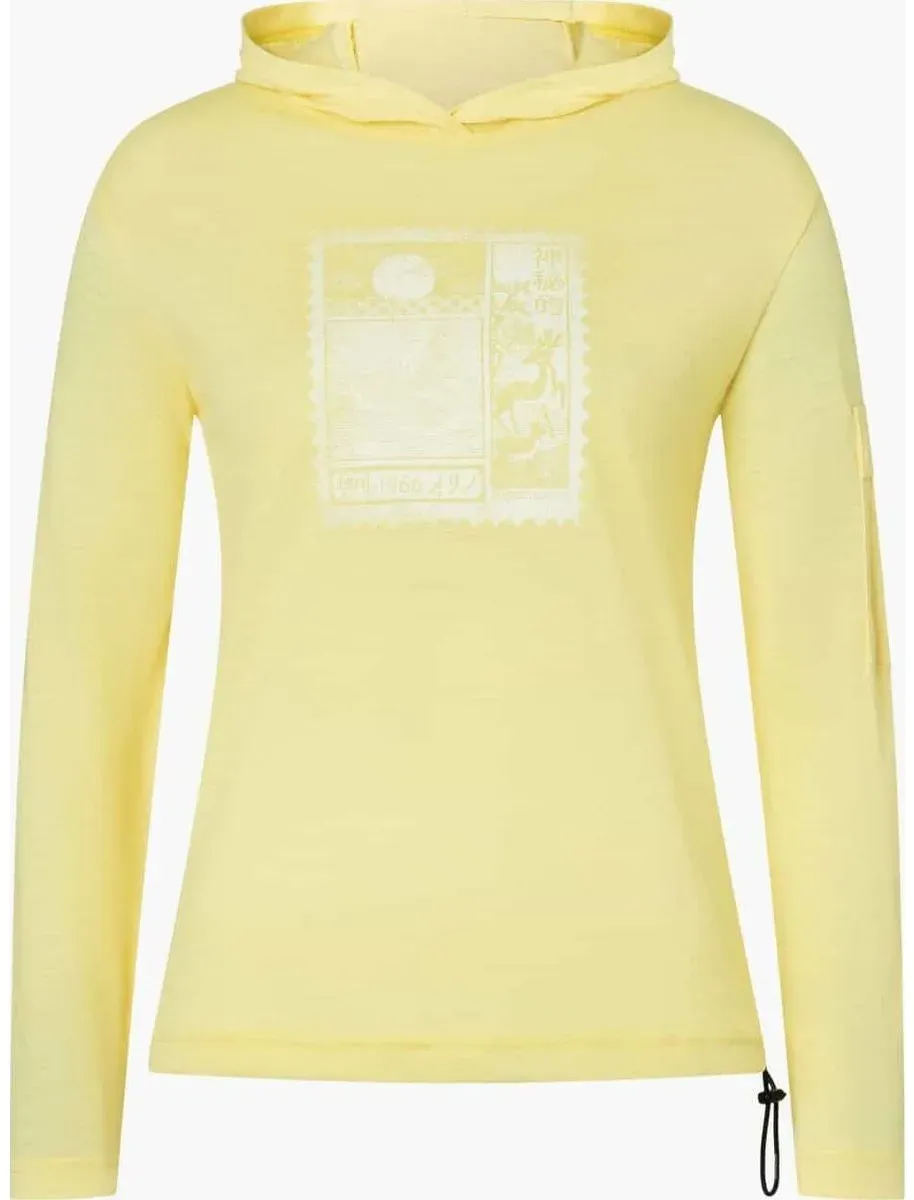 Super.Natural W Stamp Light P Hoodie chardonnay/fresh white (98D) XL