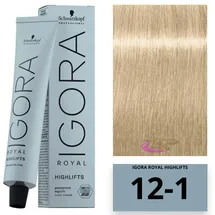 Schwarzkopf Professional Igora Royal Highlifts 12-1 spezialblond cendré 60 ml
