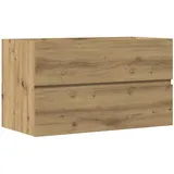 vidaXL Bad-Hängeschrank Artisan-Eiche 80x38,5x45 cm Holzwerkstoff
