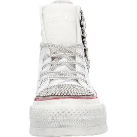 nan-ku Damen Plateau Sneaker Weiß 37
