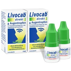 Livocab direkt Augentropfen bei Allergien, z.B. Heuschnupfen 2X4 ml