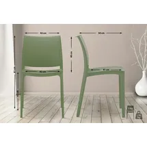 CLP 2er Set Stühle Maya oliv