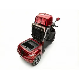 ECONELO E-Seniorenmobil Billy 2.0 3-Rad 1000 Watt Rot/Grau