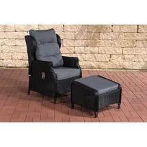 CLP Breno Gartensessel 55 x 70 x 106 cm schwarz 1 St.