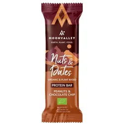 MOONVALLEY Proteinriegel Nuts & Dates Peanuts & Chocolate Chip | 47g R