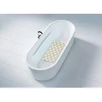 Wenko Wanneneinlage Wanneneinlage Badewanneneinlage mit Saugnäpfen Sterne Taupe-54x54cm