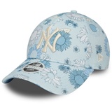 New Era 9Forty Damen Cap - FLORAL New York Yankees sky - Einheitsgröße