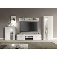 INOSIGN Wohnwand »Aosta, 4-tlg., best. aus: Vitrine, Lowboard, Wandboard