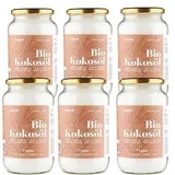 Bio Kokosöl MonteNativo - 6x1000mL (1L) - 6erBio Kokosfett, Kokosnussöl, Premium