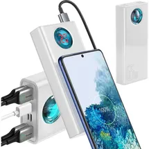 Baseus Amblight Powerbank 65W 30000mAh 4xUSB, USB-C, - 30000 mAh,