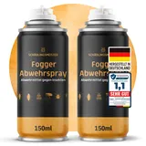 Fogger Abwehrspray – Abwehrmittel gegen Insekten – Mit Zitroneneukalyptusöl – Wirkt gegen Schaben, Flöhe, Motten, Milben, Wanzen & mehr – Insekten Vernebler – Made in Germany (2x150ml)