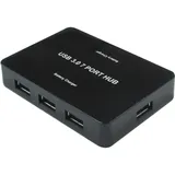Value Desktop Hub (Micro USB, 7 Ports), Dockingstation + USB Hub, Schwarz