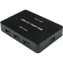 Value Desktop Hub (Micro USB, 7 Ports), Dockingstation + USB Hub, Schwarz