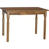 k koma Esstisch Küchentisch Speisetisch Tisch Kiefer Alder, Farbe mit Schublade - 80 x 80 cm
