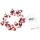 LINDBY LED-Lichterkette Batterie 3 m Rot