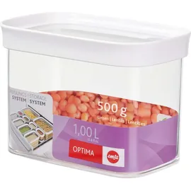 Emsa Vorratsdose Optima 1000 ml Kunststoff Weiß