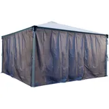 CANOPIA Vorhang-Set für Pavillon Martinique 1 Stück 4,20 x 2,17 m Grau