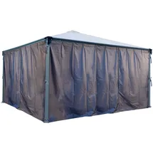 CANOPIA Vorhang-Set für Pavillon Martinique 1 Stück 4,20 x 2,17 m Grau