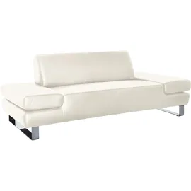 W.Schillig Couch Leder 2-Sitzer Weiß