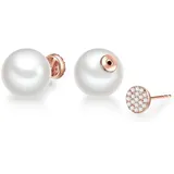 Lulu & Jane Ohrstecker-Set AV184 roségold/weiß 19,8