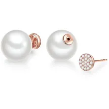 Lulu & Jane Ohrstecker-Set AV184 roségold/weiß 19,8