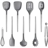 CAROTE Küchenhelfer Kochzubehör Set,Pfannenwender Küchenutensilien Antihaftes Hitzebeständiges Küchenhelfer Set mit Holzgriff zum Küche,Kochen, Backen,BPA Frei, Spülmaschinenfest