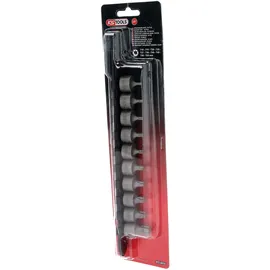 KS Tools 3/8" Bit-Stecknuss-Satz Torx, kurz, 10-tlg T10-T55
