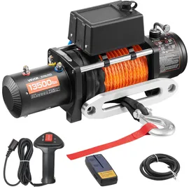 Vevor Seilwinde Aluminium grau 6123 kg 12 V DC