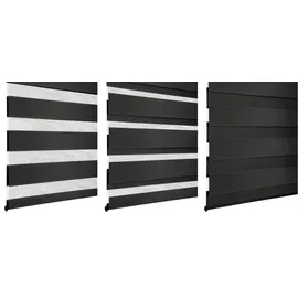 GARDINIA Doppelrollo EasyFix 45 x 150 cm Schwarz