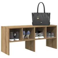 VidaXL Schuhregal Stapelbar Artisan-Eiche 89,5x30x40 cm
