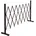Mendler Alu Absperrgitter HWC-K56 Schutzgitter Zaun ausziehbar schwenkbar Stahl 103x31-200x31cm braun