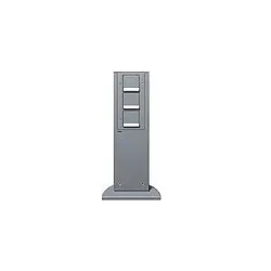 Gira Energiesäule 3x SCHUKO-Steckdosen, Anthrazit, Höhe 491 mm