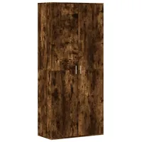 VidaXL Schuhschrank Räuchereiche 80x39x178 cm Holzwerkstoff