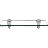 SWANEW Glasregal Glasboden Wandregal Badregal Ablage Regal Klarglas 30x10 cm 8 mm