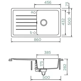 Schock Toledo D-100 Einbau reversibel magma (TOLD100AMAG)