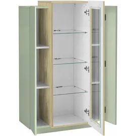 Home Affaire Vitrine Coro 80 x 38 x 120,5 cm Grün