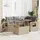 vidaXL Garten-Lounge-Set 5-tlg. beige