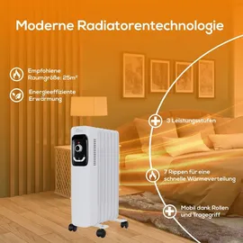 Tronitechnik Ölradiator TT-OR 207 1500 W Weiß
