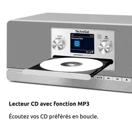 TechniSat DIGITRADIO 372 CD IR DAB+, FM Radio Internet (Anthrazit, Silber