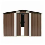 vidaXL Geräteschuppen 2,85 x 2,46 m braun