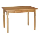 Küchentisch Esstisch Speisetisch Tisch Kiefer Alder Farbe mit Schublade - 80 x 80 cm